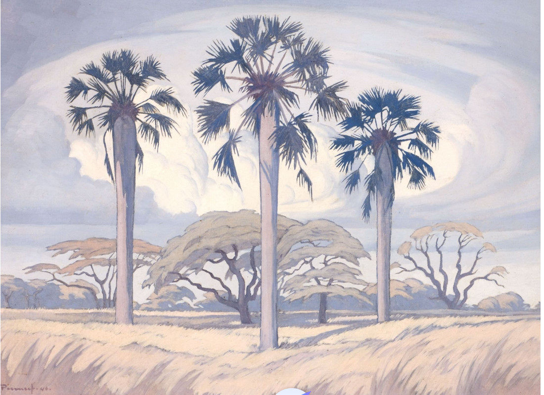 A374【南非】皮尔内夫（Jacobus Hendrik Pierneef）风景绘画图库