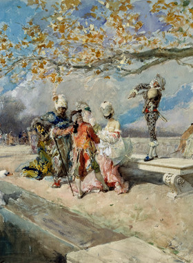 T960【西班牙】马里亚·福图尼（ maria fortuny）油画版画图库