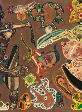 M950【菲律宾】（Alfonso Ossorio）抽象绘画、装置艺术网传图库