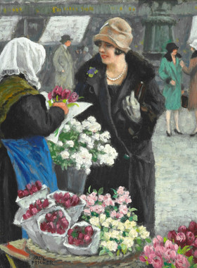 M679【丹麦】保罗·费舍尔（Paul Gustave Fischer）油画网传图库