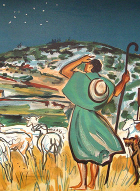 M704【法国】伊夫·布拉耶（Yves Brayer）美术绘画资料网传图库