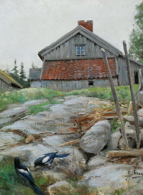 A136【瑞典】冈纳·阿伯格（Gunnar Aberg）绘画网传图库