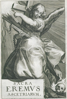 E867【荷兰】Abraham Bloemaert（埃及森林隐士）版画、插图图库