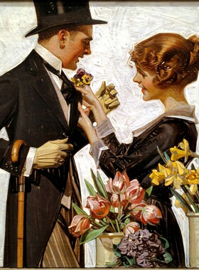 K905 [美国]莱恩德克尔Leyendecker插画绘画油画素材高清图片图库
