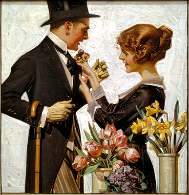 K905 [美国]莱恩德克尔Leyendecker插画绘画油画素材高清图片图库