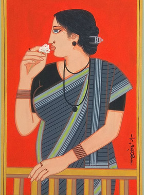 M814【印度】拉鲁·普拉萨德·肖（Lalu Prasad Shaw）绘画图库