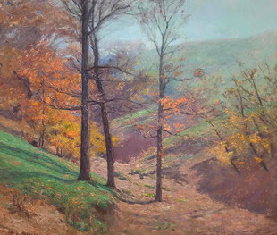 E593【美国】（Theodore Clement Steele）油画资源基地电子图库