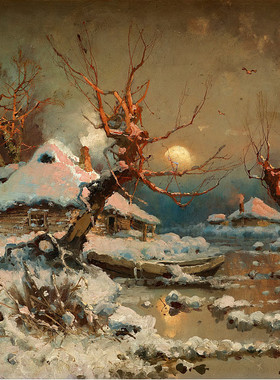 M675【俄罗斯】克列维尔 （Julius von Klever）油画网传图库