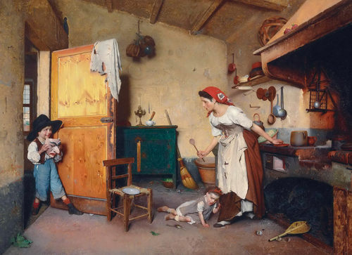 M966【意大利】盖塔诺·基耶里奇（Gaetano Chierici）油画图库