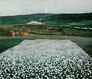K744【挪威】哈拉尔德·索尔贝里(Harald Sohlberg)风景油画