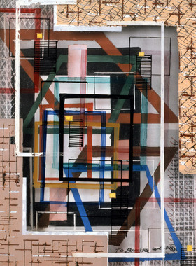 K966【美国】艾琳·赖斯·佩雷拉Irene Rice Pereira抽象绘画图库