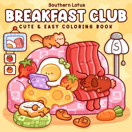 跨境新款热销涂色书BREAKFAST CLUB亚马逊同款
