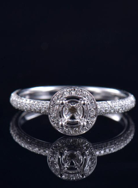 Fay Jewelry 个性定制钻石戒指空托（925银/10K/14K/18K/PT950）