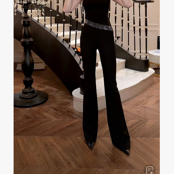 X2530611芙【FUNANI】 轻奢法式高级感重工原创设计感 裤子