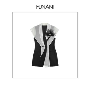 FUNANI 时尚 轻奢法式 X2511103 重工高级定制原创设计 马甲