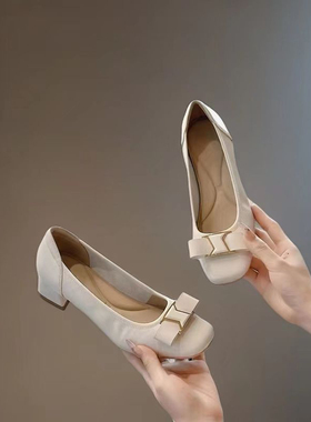 左她仙女风春秋新品小牛皮玛丽珍鞋子夏白色单鞋学院风jk鞋188356