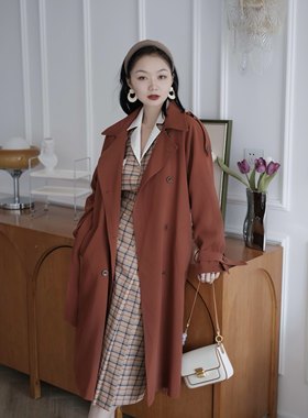 英伦显瘦复古风衣外套大衣