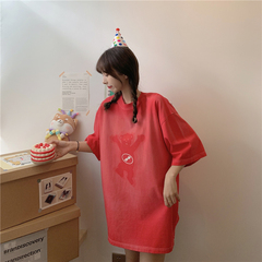 實拍 新款夏季百搭圓領短袖T恤女