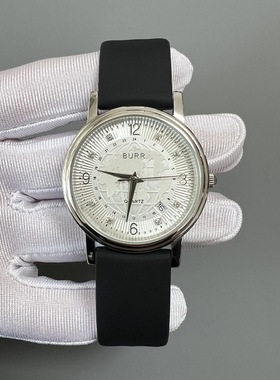 欧洲BURR品牌轻奢高档镶钻高级感时尚百搭气质女手表日历进口机芯