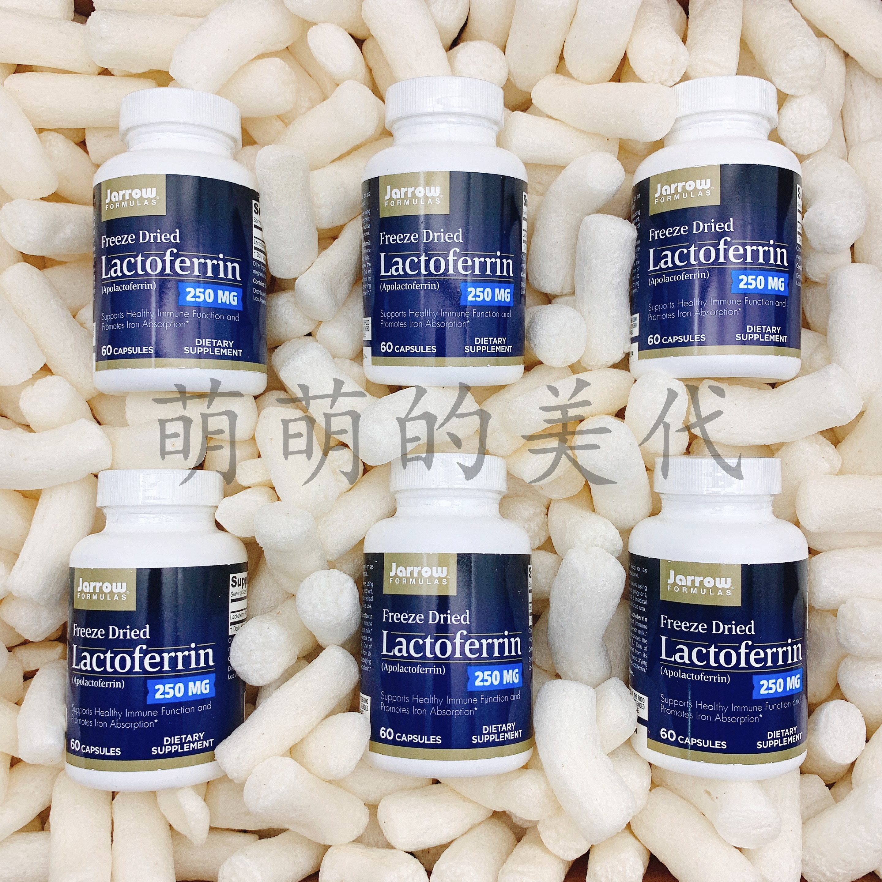 美代海淘直邮现货 Jarrow Formulas乳铁蛋白胶囊猫狗 60粒 宠物/宠物食品及用品 猫狗通用营养膏 原图主图