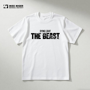 消逝的光芒2困兽游戏周边纯棉短袖T恤可来图定制英文圆领打底衫T