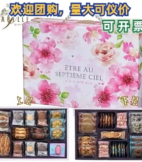 25年台湾伊莎贝尔 ISABELLE花菲漫漫长双层曲奇饼干圣诞春节礼盒