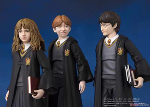 万代SHF哈利波特HarryPotter 赫敏 罗恩可动手办模型正品