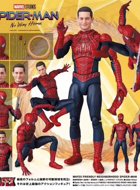 现货Medicom Toy MAFEX蜘蛛侠托比马奎尔新品可动手办模型正版