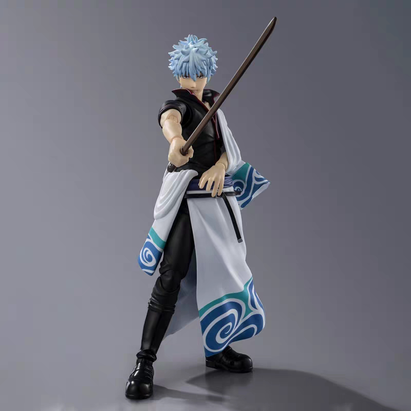 Shf坂田银时白夜叉银魂可动手办模型正品全新万代正品1/12比例