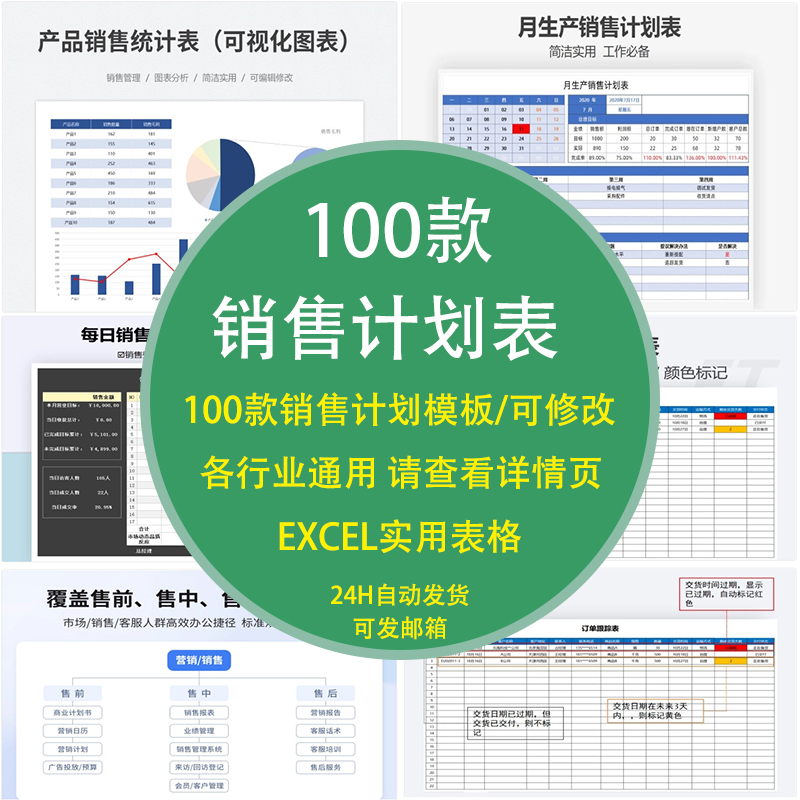 销售清单销售计划表销售管理表格exl模板产品销售统计表业绩表 商务/设计服务 设计素材/源文件 原图主图