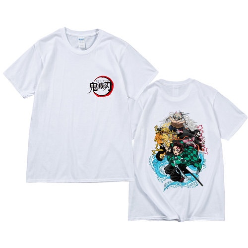 鬼灭之刃 Demon Slayer 印花宽松短袖T恤ins潮新品纯棉T恤短袖