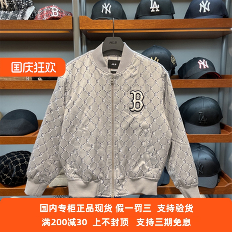 国内专柜MLB男女复古NY新款立领棒球服夹克飞行服外套3AJPM0121