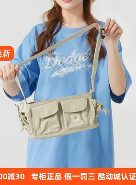 国内现货MLB男女25新款NY多口袋可调节单肩包休闲斜挎包3ACRB035N