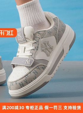 国内现货MLB男女25新款NY老花厚底增高板运动休闲学长鞋3ASXP025N