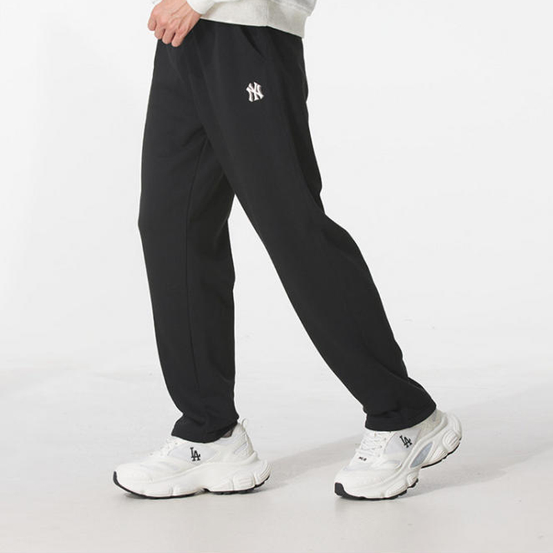 国内现货MLB男女25新款NY小标刺绣直筒卫裤休闲运动长裤3APTB0454
