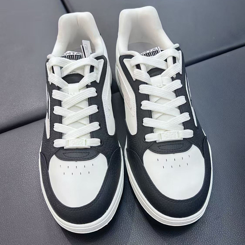 安踏982经典撞色平底板鞋女2025冬季新款小白鞋运动鞋122548066