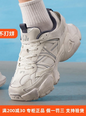 国内现货MLB男女25新款NY复古做旧脏脏鞋运动休闲老爹鞋3ARNP025N