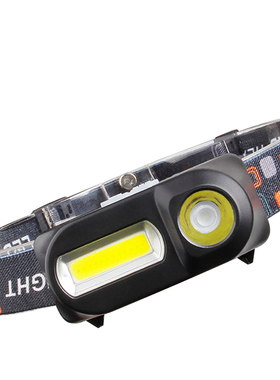 USB充电感应矿灯户外钓鱼应急COB头戴手电筒强光磁铁露营徒步头灯