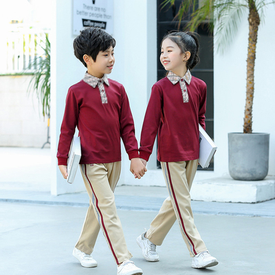 香洲区小学生校服短袖长袖纯棉