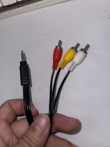 AV线3.5mm音频线电视投影仪连接线1米