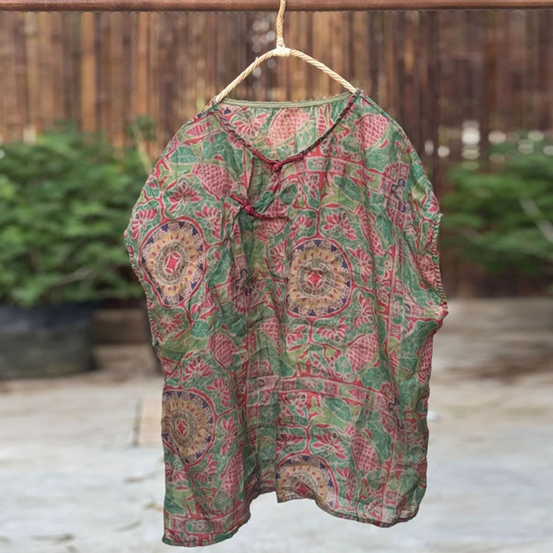 传统中式手工缝制盘扣衬衫