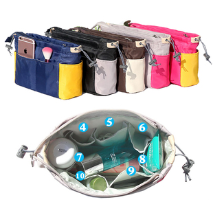 内胆收纳整理包化妆包包中包内胆包时尚 防水女包分隔袋防盗小号轻