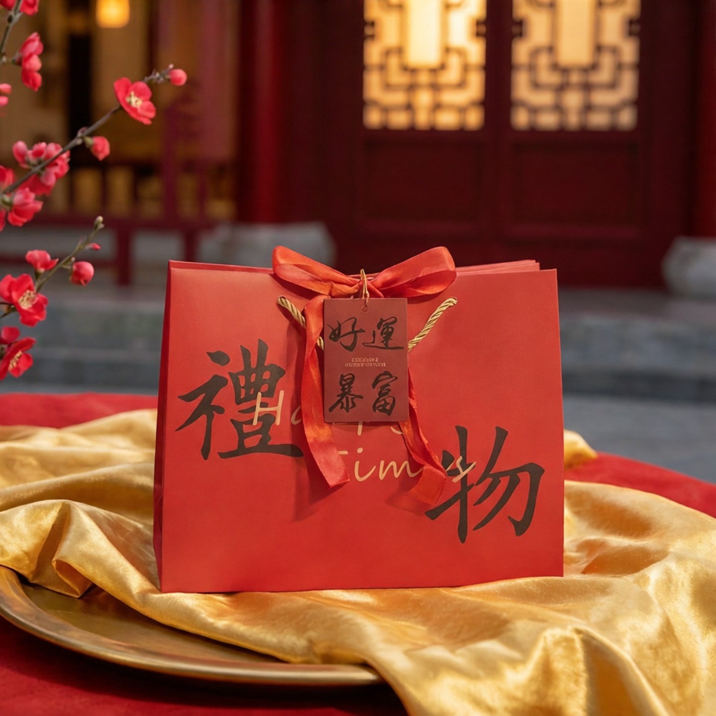 红色礼物礼品袋新年一点心意包装袋高级感年货手提袋年会伴手礼袋,包装,礼品袋/塑料袋,淘宝优惠券,粉丝福利购,淘宝优惠卷