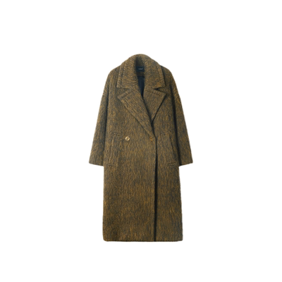 羊绒呢子中长款高级加厚不夹棉