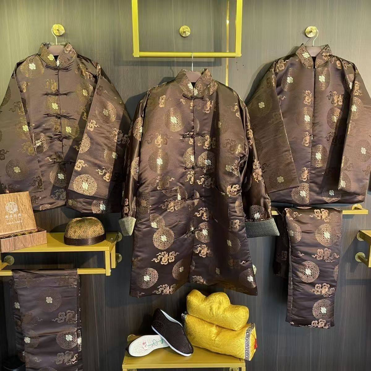 老人全套寿衣寿服高端冲喜七件套
