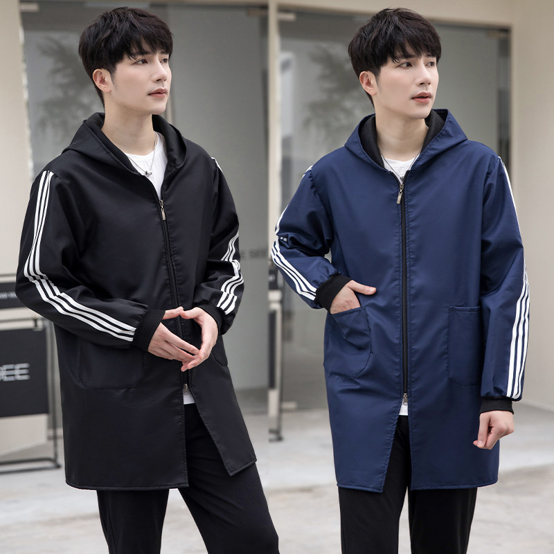 2021新款加绒男士罩衣女长袖围裙