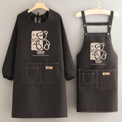 围裙定制曼达萌帆布家用罩衣