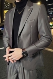 高级感休闲西装两件套男修身韩版英伦风西服套装LJT403-P230，男装西服套装，电商A213