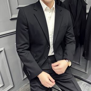 特价~高级感定制面料两粒扣西服套装男西装两件套LJT0384-P170图片