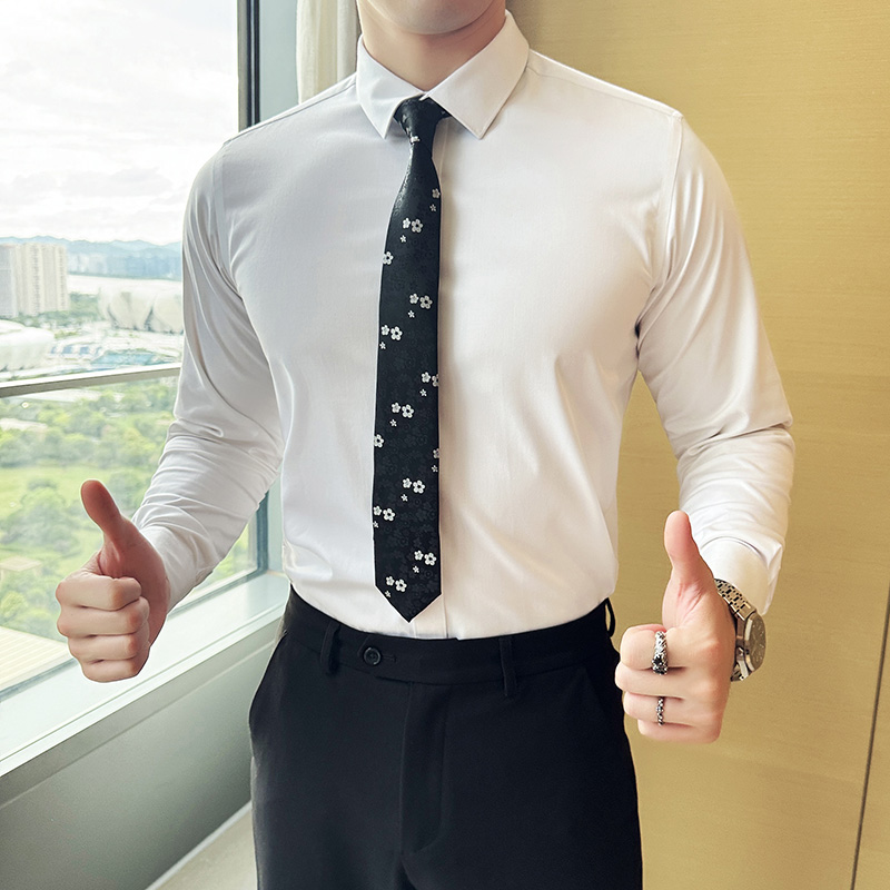 懒人领带质感花色领带男正装商务英伦窄版领带男西装领带LD05-P15，男装西服套装，电商A213